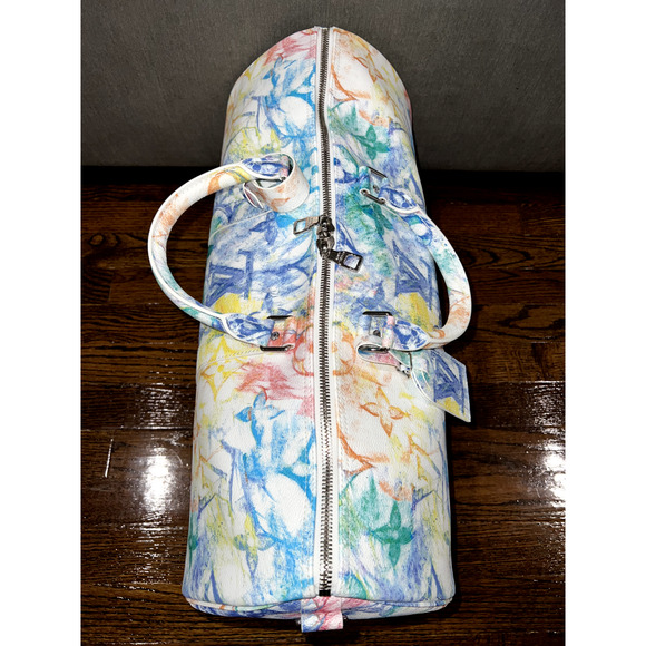 Louis Vuitton Keepall Bandouliere 50 Pastel Multicolor Duffle Weekend Travel Bag - Picture 9 of 13